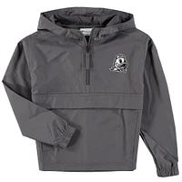 Youth Champion Graphite Oregon Ducks Pack & Go Quarter-Zip Windbreaker Jacket