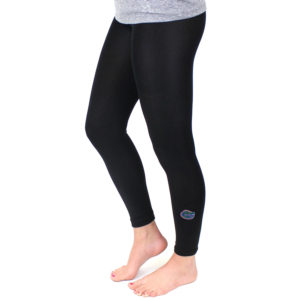 Women's ZooZatz Black Florida Gators Fleece Leggings