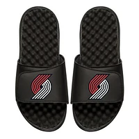Men's ISlide Black Portland Trail Blazers Personalized Primary Slide Sandals