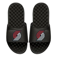 Men's ISlide Black Portland Trail Blazers Personalized Primary Slide Sandals