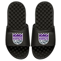 Men's ISlide Black Sacramento Kings Personalized Primary Slide Sandals