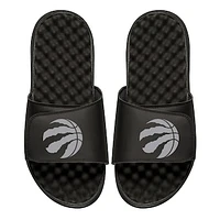 Men's ISlide Black Toronto Raptors Personalized Primary Slide Sandals