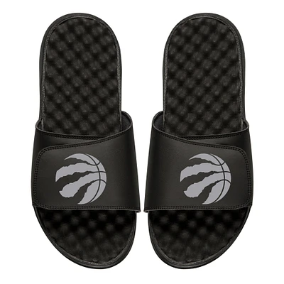 Men's ISlide Black Toronto Raptors Personalized Primary Slide Sandals