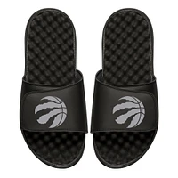 Men's ISlide Black Toronto Raptors Personalized Primary Slide Sandals