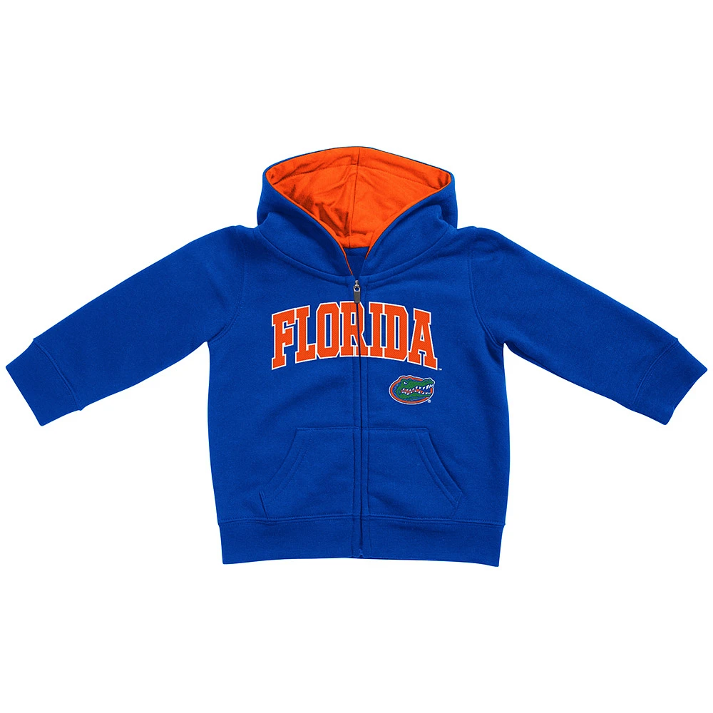 Infant Royal Florida Gators Applique Arch & Logo Full-Zip Hoodie