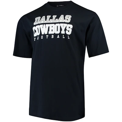 Men's Navy Dallas Cowboys Big & Tall Practice T-Shirt