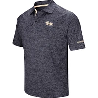 Men's Colosseum Navy Pitt Panthers Down Swing Polo