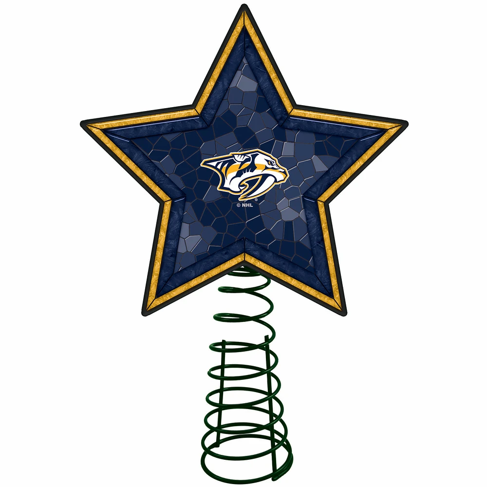 Nashville Predators Mosaic Tree Topper