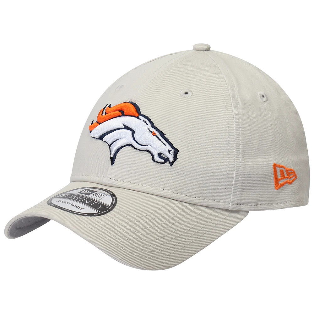 Men's New Era Khaki Denver Broncos Playmaker 9TWENTY Adjustable Hat