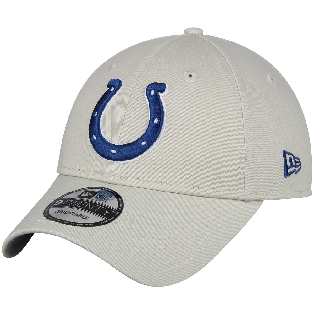 Men's New Era Khaki Indianapolis Colts Playmaker 9TWENTY Adjustable Hat