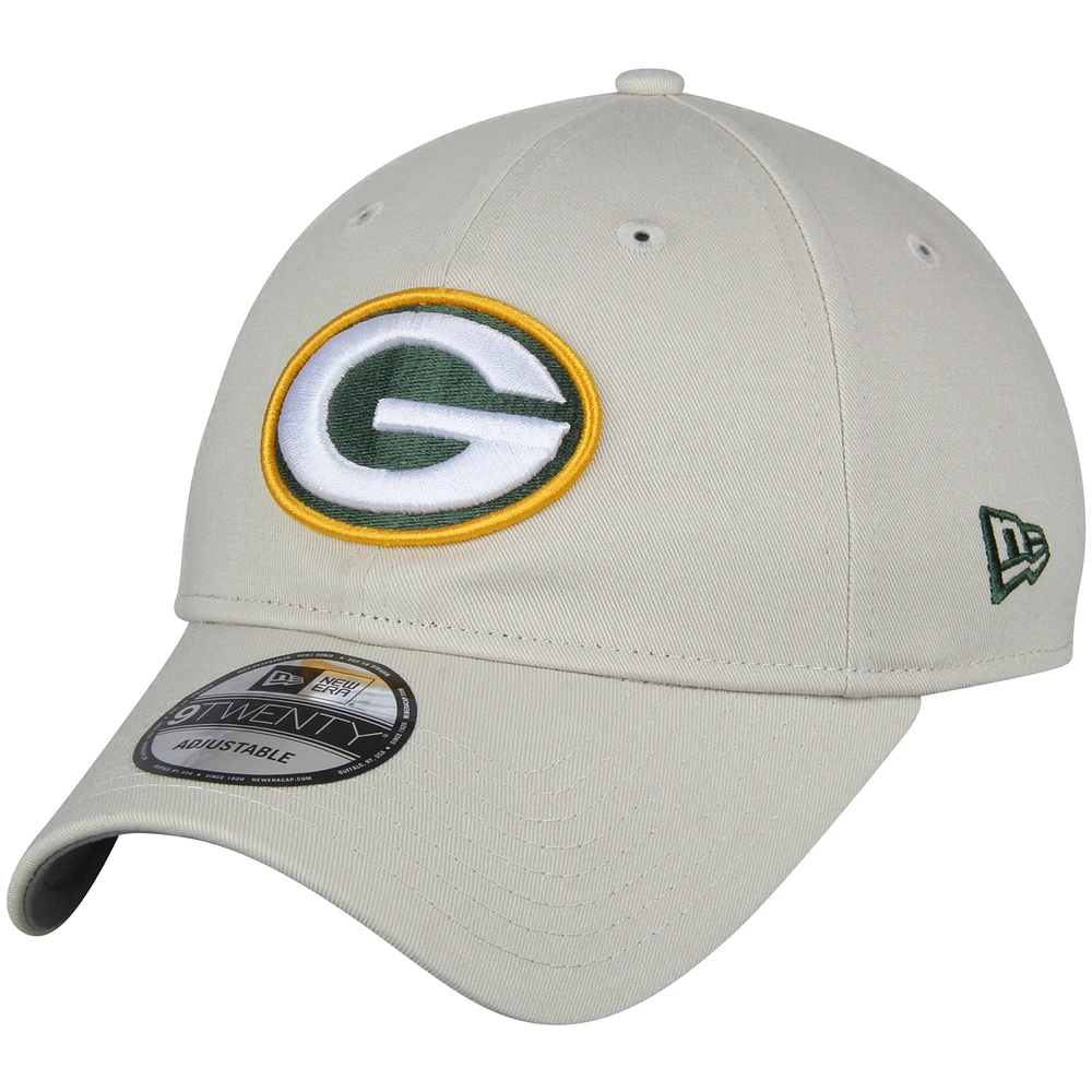 Men's New Era Khaki Green Bay Packers Playmaker 9TWENTY Adjustable Hat