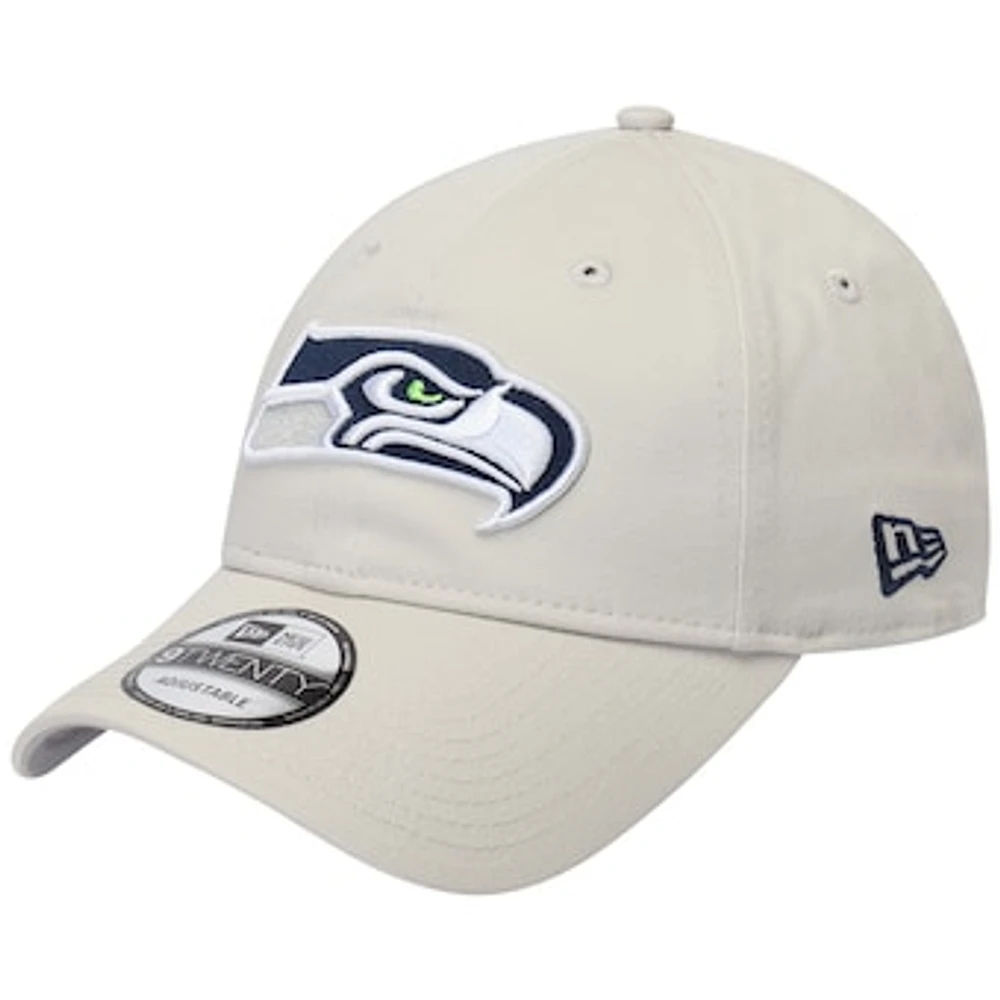 Men's New Era Khaki Seattle Seahawks Playmaker 9TWENTY Adjustable Hat