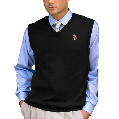 Men's Black Stony Brook Seawolves Milano Knit Sweater Vest