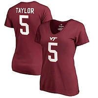 Women's Tyrod Taylor Maroon Virginia Tech Hokies College Legends T-Shirt