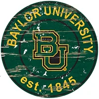 Baylor Bears 23.5" Distressed Round Sign