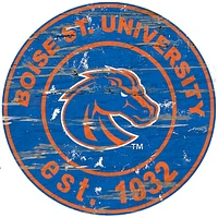 Boise State Broncos 23.5" Distressed Round Sign
