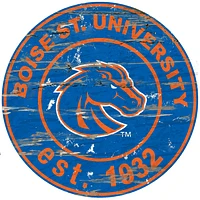 Boise State Broncos 23.5" Distressed Round Sign