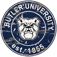 Butler Bulldogs 23.5" Distressed Round Sign