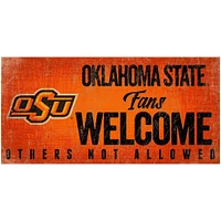 Oklahoma State Cowboys 6" x 12" Fans Welcome Sign