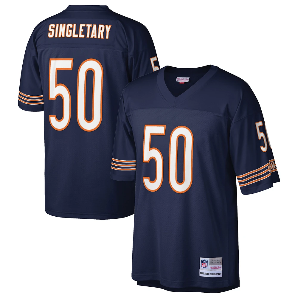 Men's Mitchell & Ness Mike Singletary Navy Chicago Bears Retired Player Legacy Replica Jersey