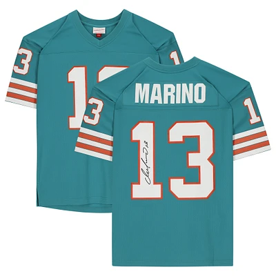 Dan Marino Miami Dolphins Autographed Mitchell & Ness Aqua Replica Jersey