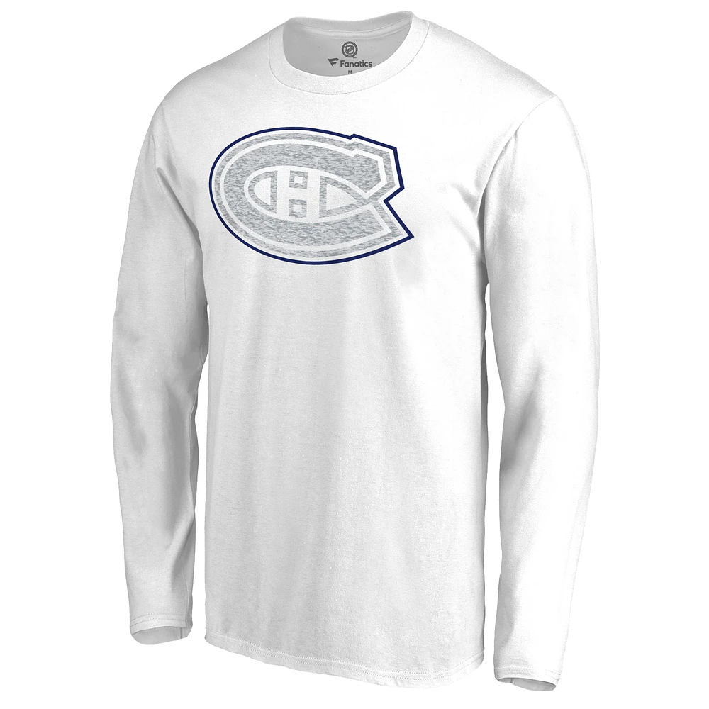 Men's White Montreal Canadiens Out Long Sleeve T-Shirt