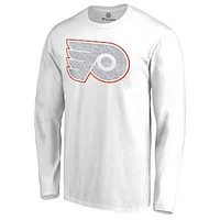 Men's White Philadelphia Flyers Out Long Sleeve T-Shirt