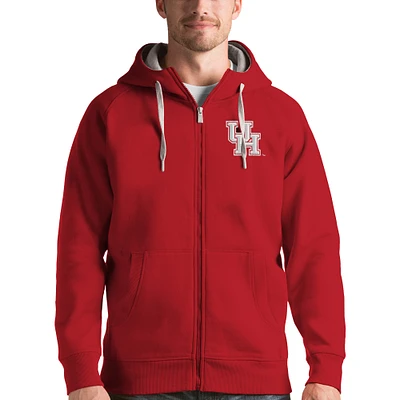 Men's Antigua Houston Cougars Victory Full-Zip Hoodie