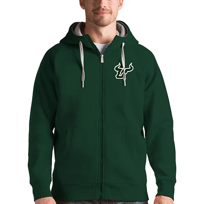 Men's Antigua South Florida Bulls Victory Full-Zip Hoodie