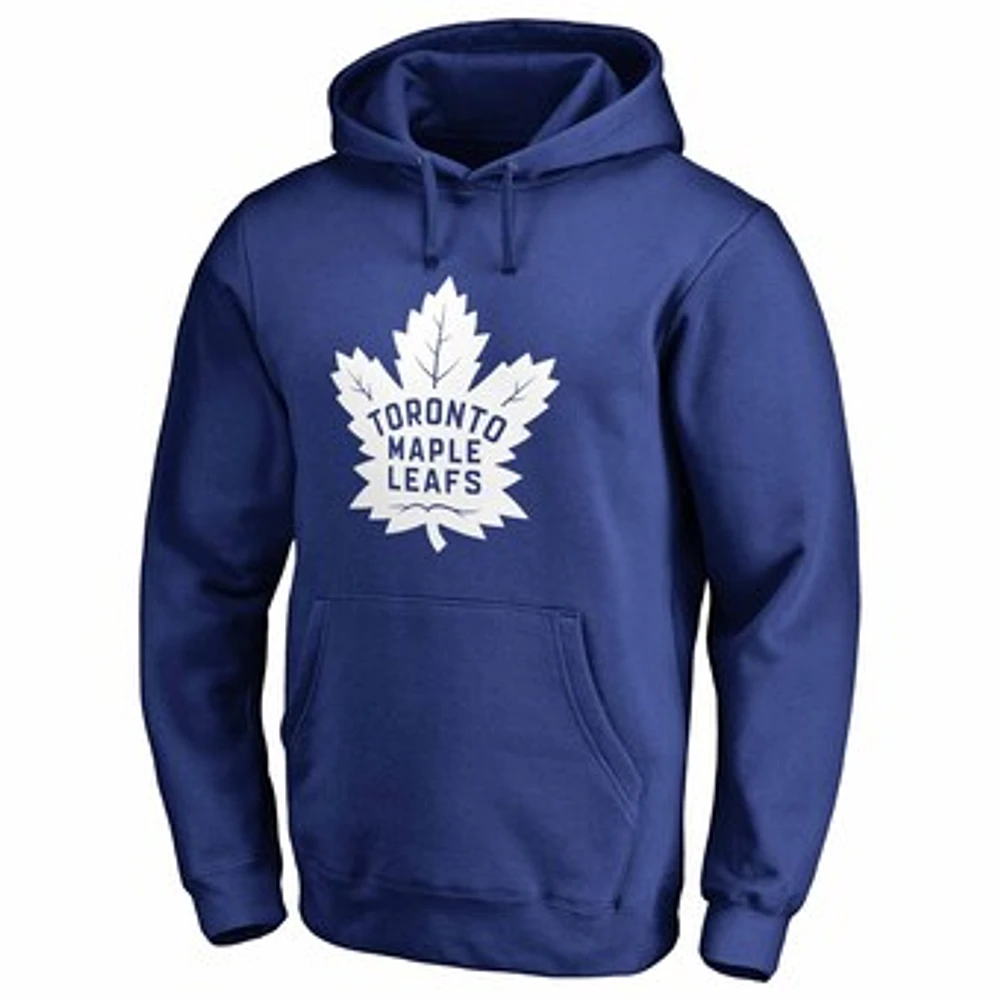 Men's Fanatics Blue Toronto Maple Leafs Primary Logo - Pullover Hoodie