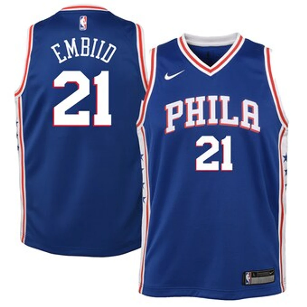 Youth Nike Joel Embiid Royal Philadelphia 76ers Swingman