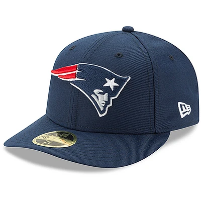 Men's New Era Navy New England Patriots Omaha Low Profile 59FIFTY Fitted Hat