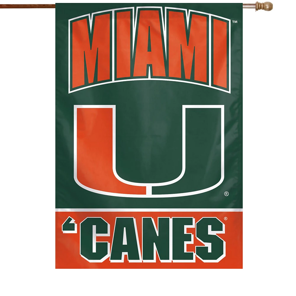 WinCraft Miami Hurricanes 28" x 40" Canes House Flag