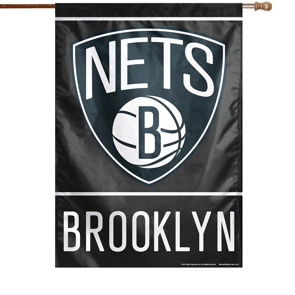 WinCraft Brooklyn Nets 28" x 40" Primary Logo Single-Sided Vertical Banner