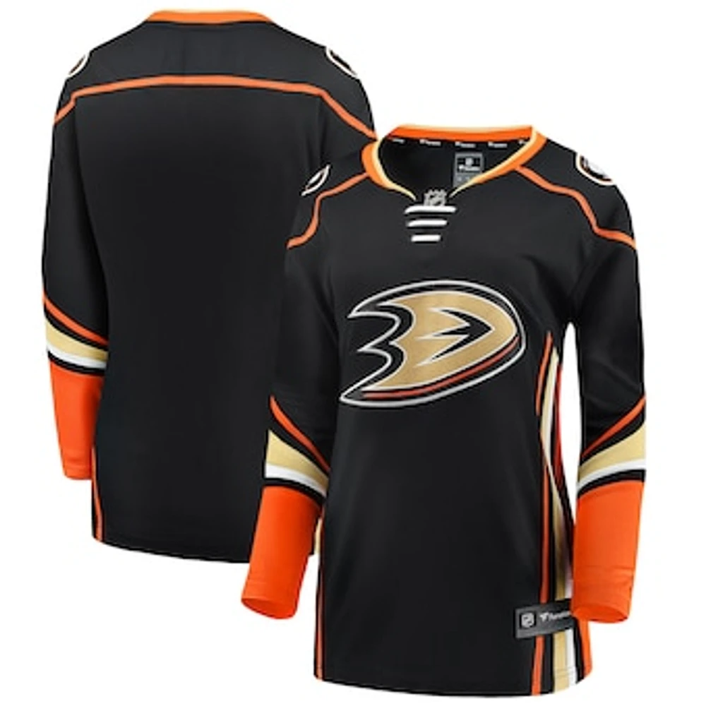 Women's Fanatics Black Anaheim Ducks Breakaway Home Jersey