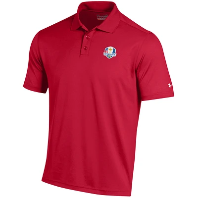 Men's Under Armour Red 2018 Ryder Cup Performance Polo