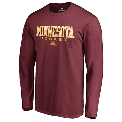 Men's Maroon Minnesota Golden Gophers Team Unity Hockey Long Sleeve T-Shirt