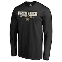 Men's Black Western Michigan Broncos Team Unity Hockey Long Sleeve T-Shirt
