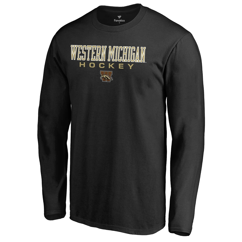 Men's Black Western Michigan Broncos Team Unity Hockey Long Sleeve T-Shirt