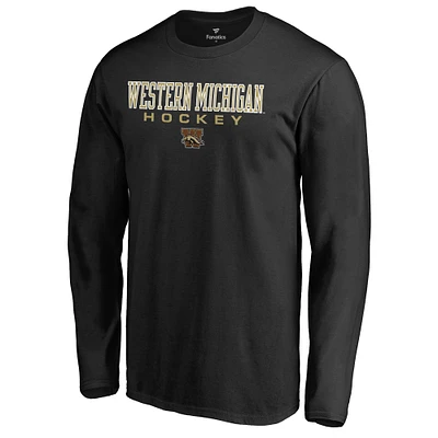 Men's Black Western Michigan Broncos Team Unity Hockey Long Sleeve T-Shirt