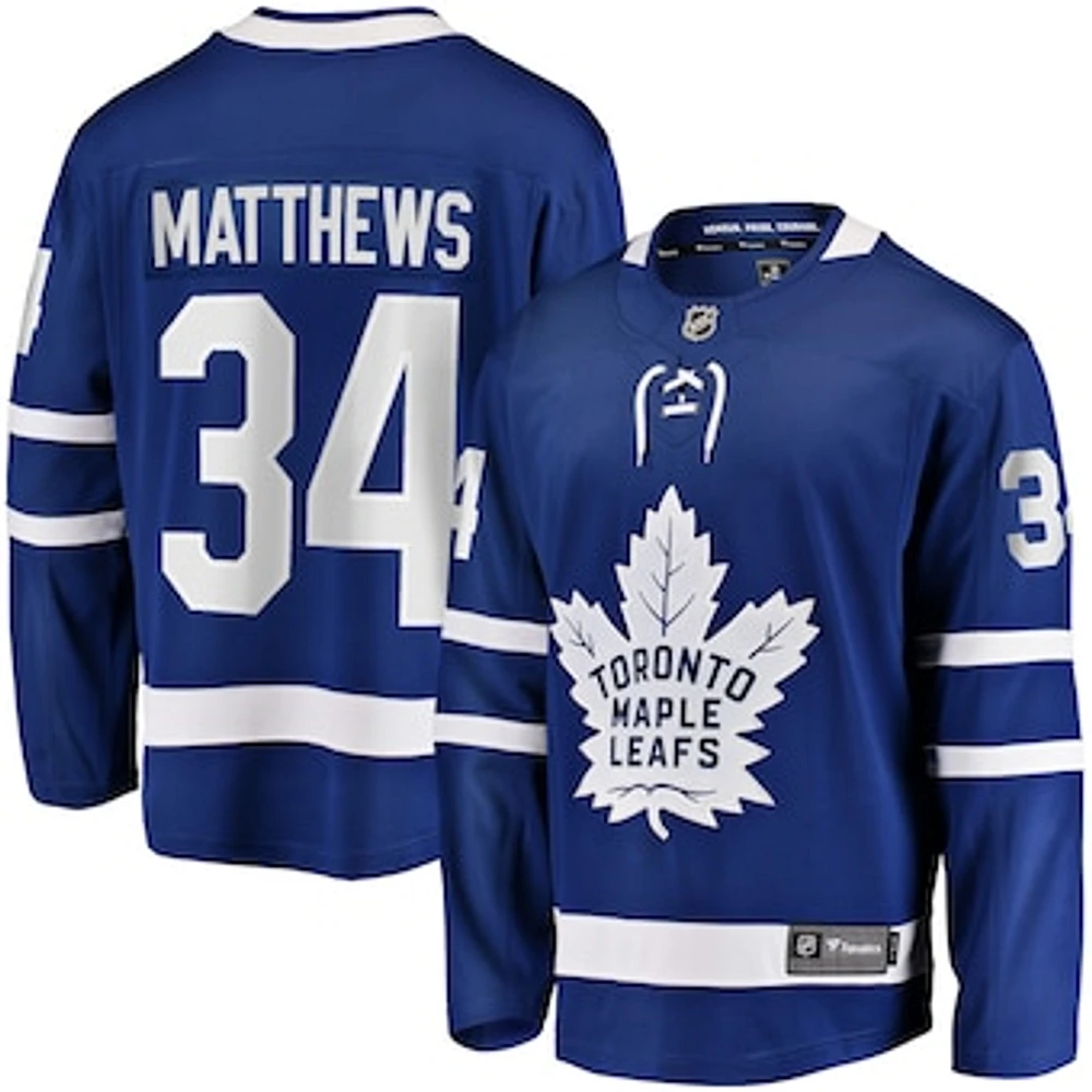 Men's Fanatics Auston Matthews Royal Toronto Maple Leafs Breakaway - Player Jersey