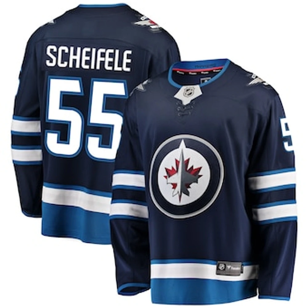 Men's Fanatics Mark Scheifele Navy Winnipeg Jets Breakaway - Player Jersey