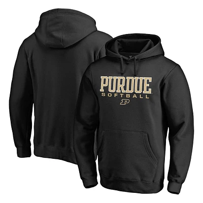 Men's Black Purdue Boilermakers Team Unity Softball Pullover Hoodie