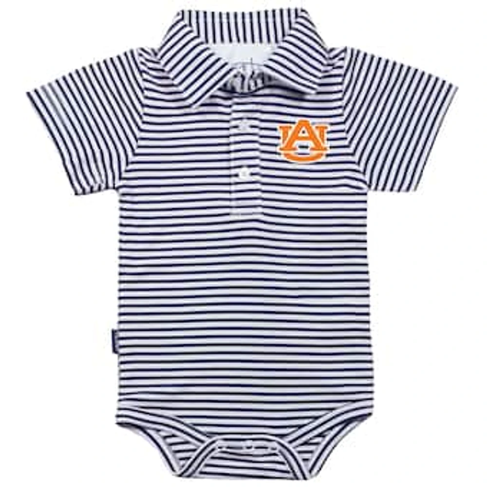 Infant Garb Navy/White Auburn Tigers Carson Striped Short Sleeve Bodysuit