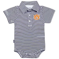 Infant Garb Navy/White Auburn Tigers Carson Striped Short Sleeve Bodysuit