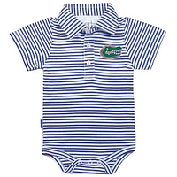 Infant Garb Royal/White Florida Gators Carson Striped Short Sleeve Bodysuit