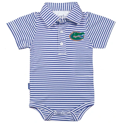 Infant Garb Royal/White Florida Gators Carson Striped Short Sleeve Bodysuit