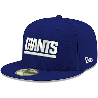 Men's New Era Royal York Giants Omaha Throwback 59FIFTY Fitted Hat