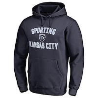 Men's Navy Sporting Kansas City Victory Arch Pullover Hoodie