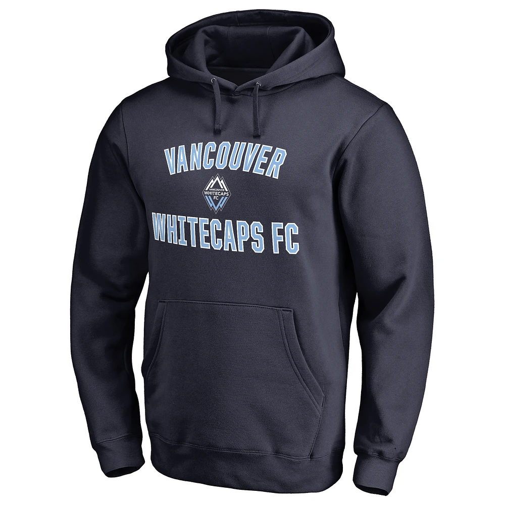 Men's Navy Vancouver Whitecaps FC Victory Arch Pullover Hoodie